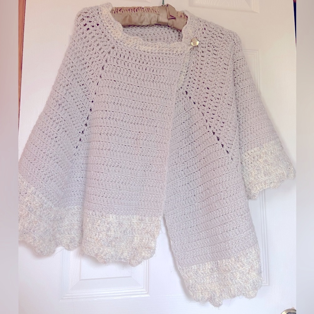Handmade Crochet Shawl - Cozy and Chic - One Size